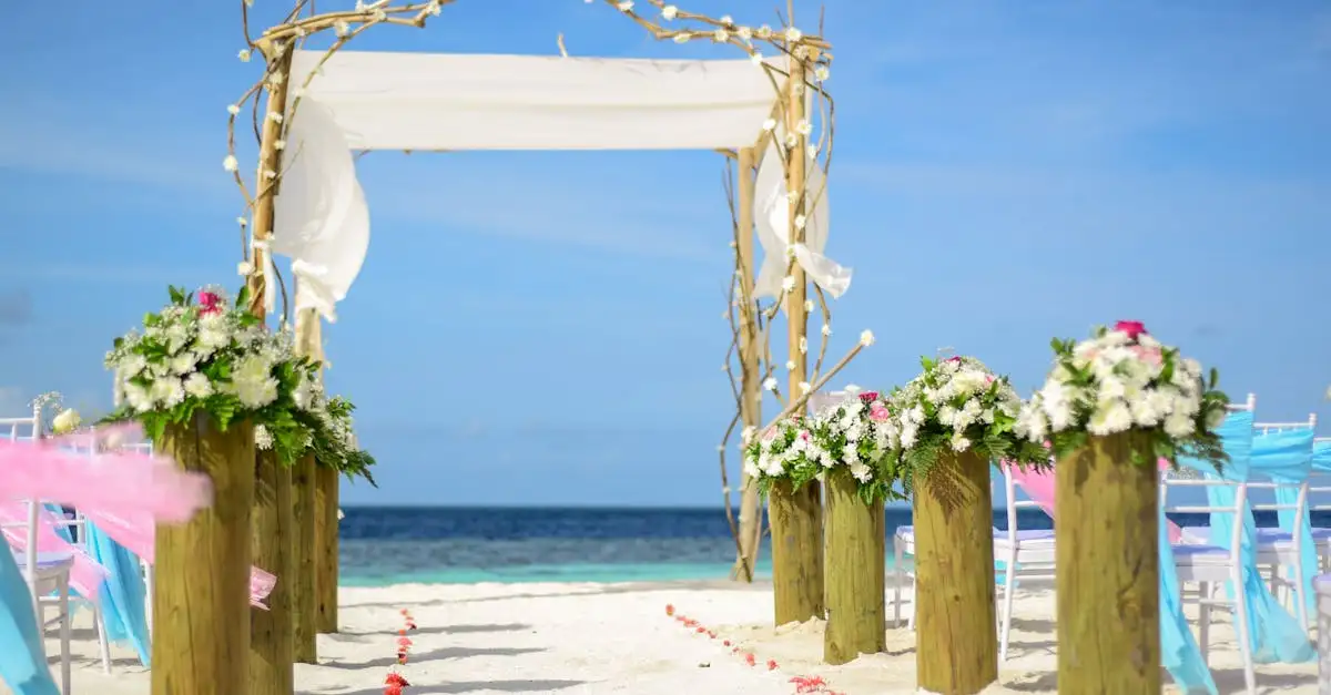 Trouwen op het strand: romantische ceremonie